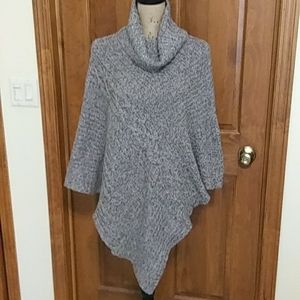 Sonoma cotton yarn Aran style poncho